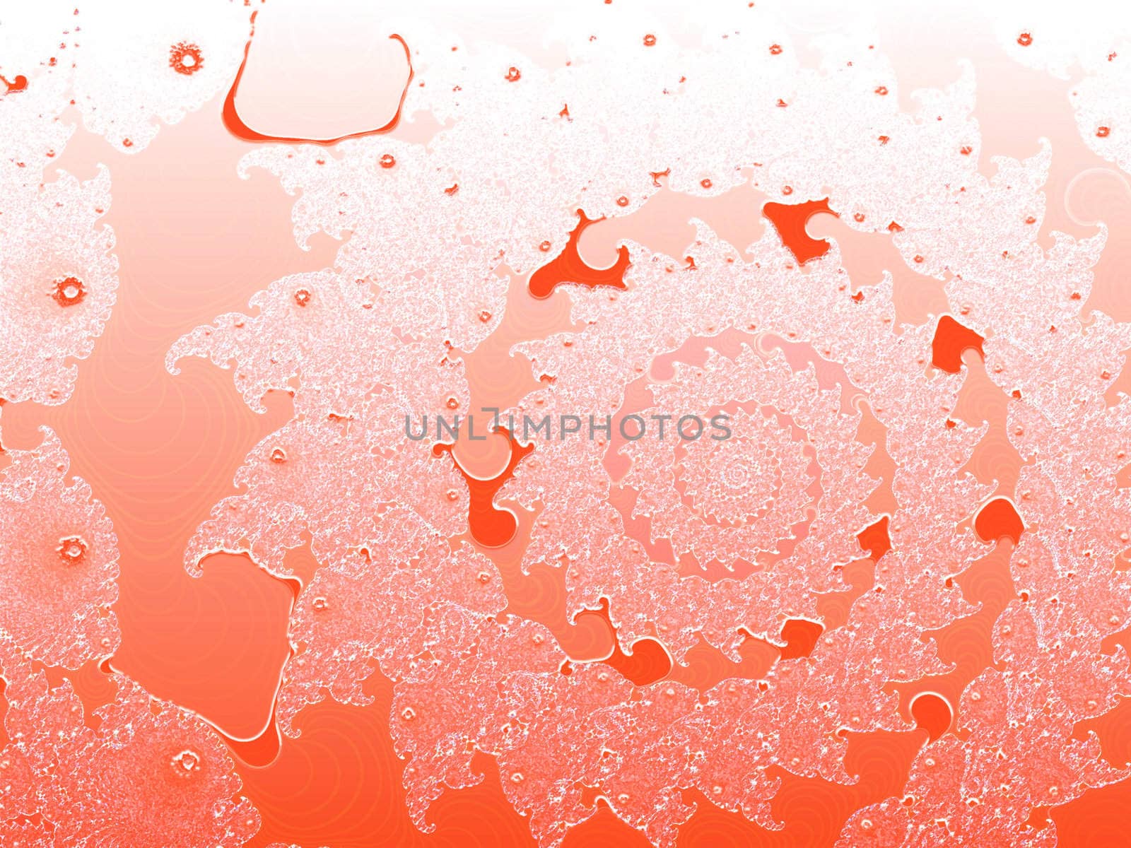 Red Smooth 2d Shallow Fractal Design by bobbigmac