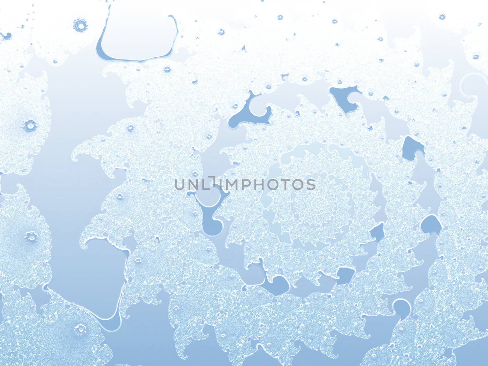 Light Blue/White Smooth 2d Shallow Fractal Design Background