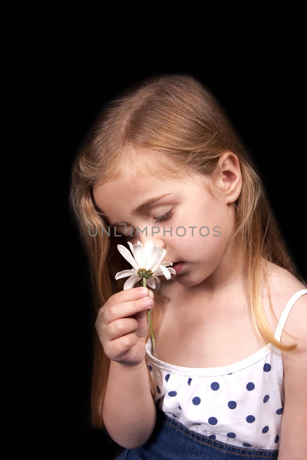 Girl with flower by nightowlza