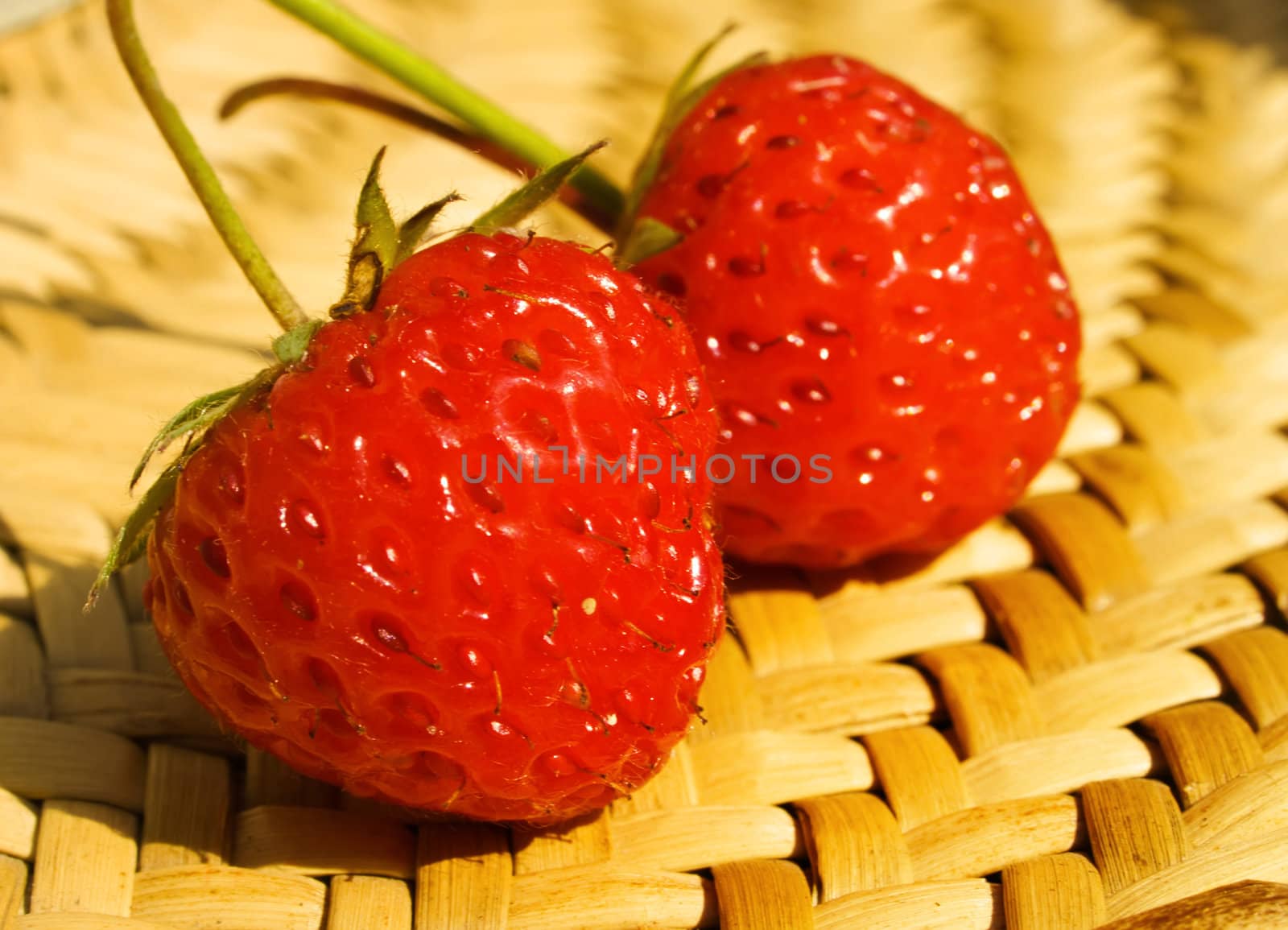 Strawberry in basket