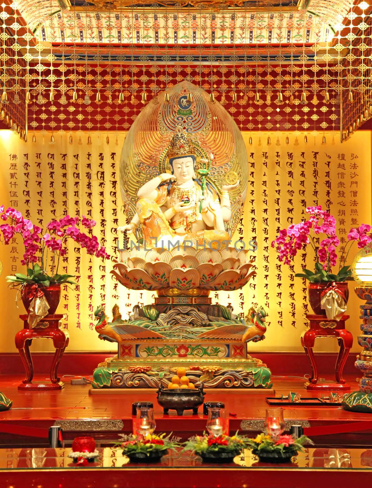 Buddha in a Chinese Temple by kentoh