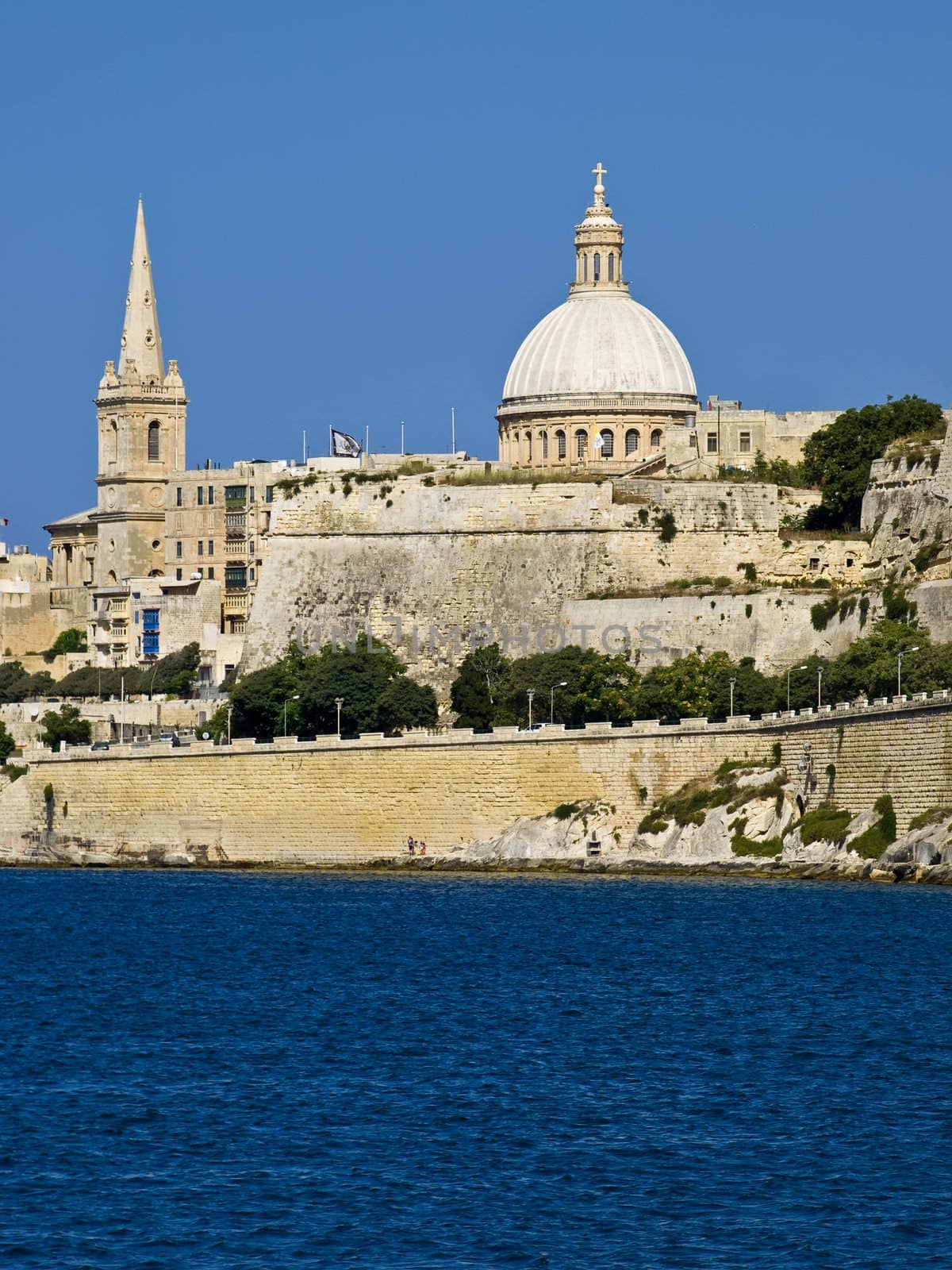 The view of Malta's capital city Valletta which is listed by UNESCO as a World Heritage Site