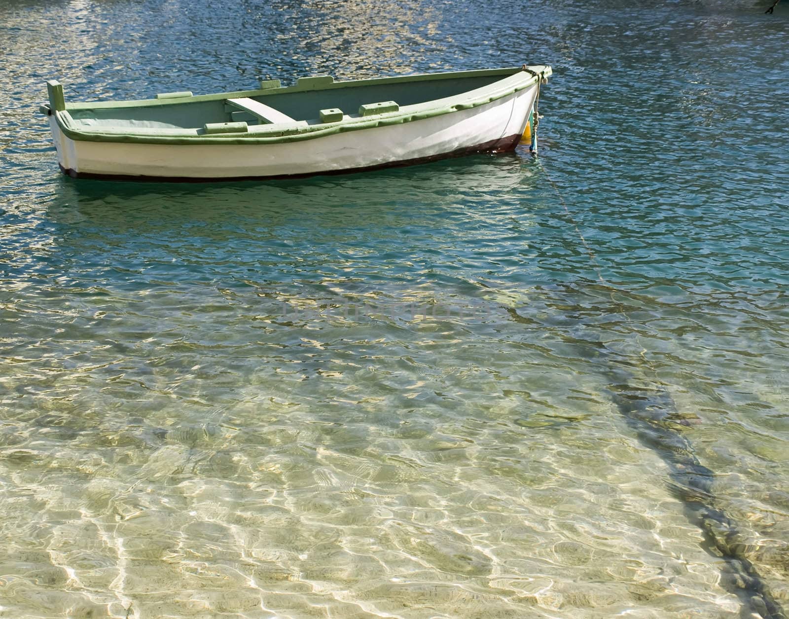 Traditional fishing boats of Malta in the fishing village of Marsaxlokk