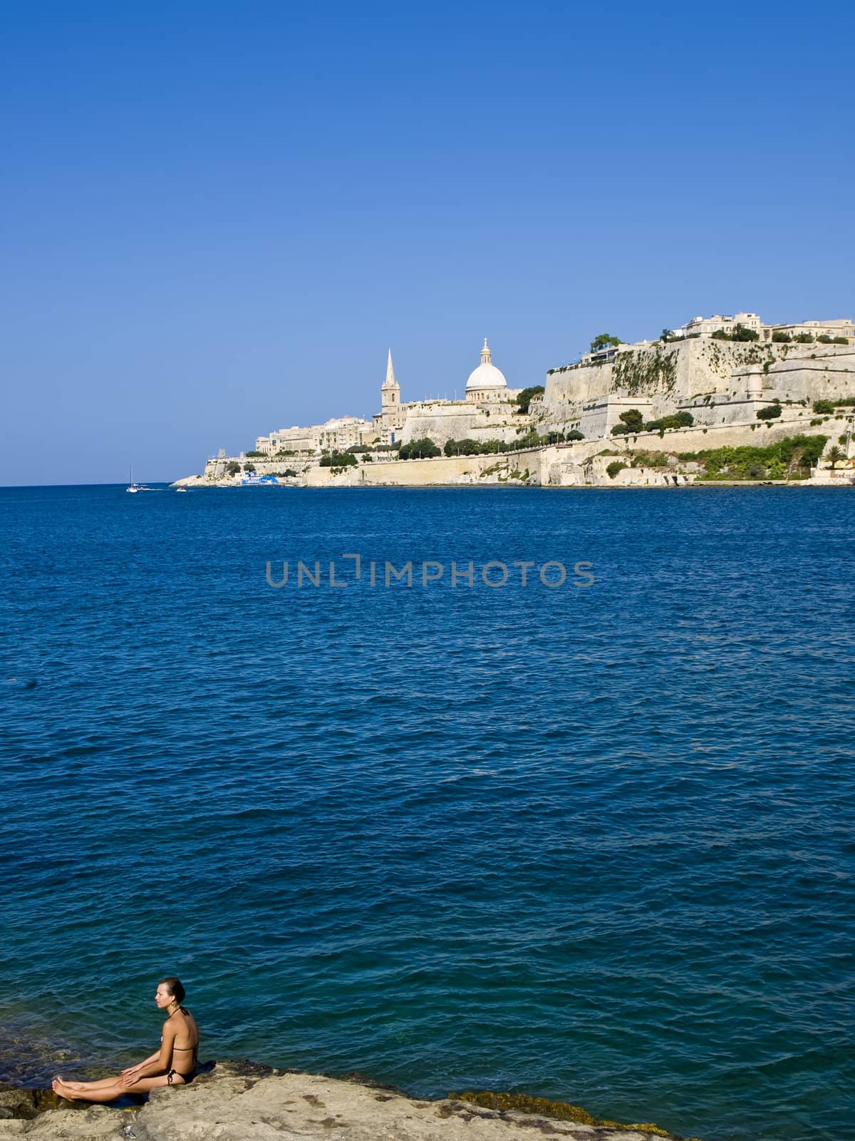 The view of Malta's capital city Valletta which is listed by UNESCO as a World Heritage Site