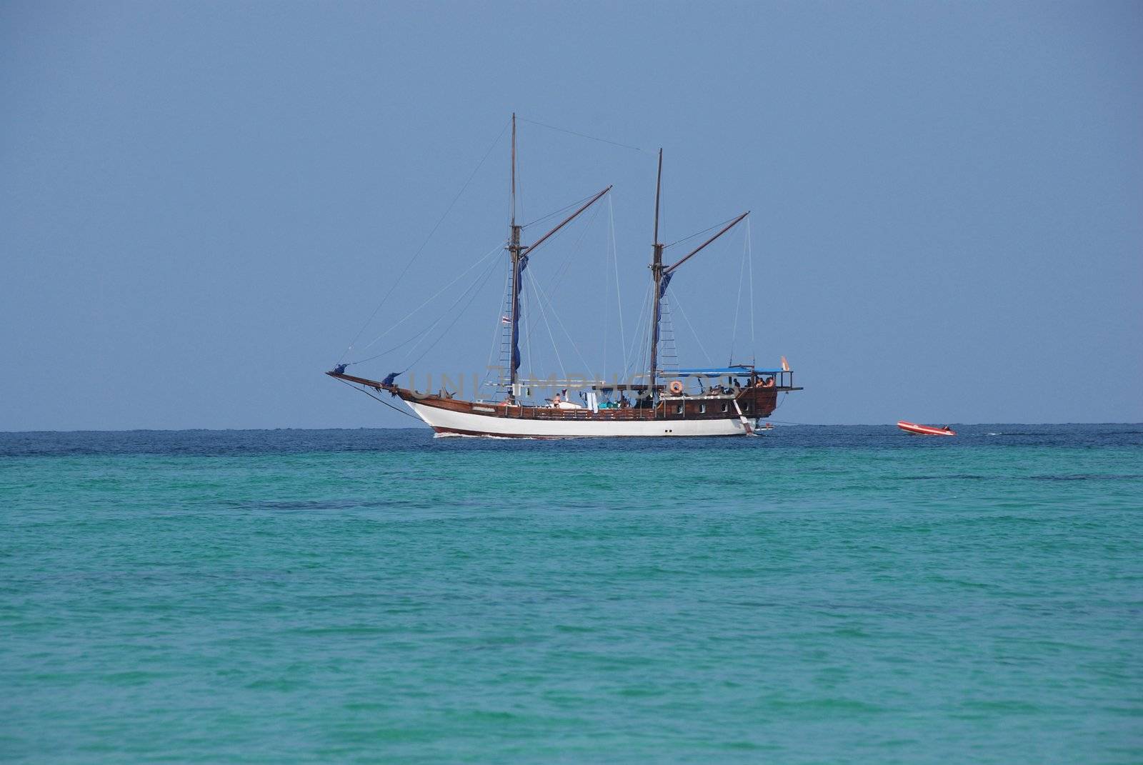 Sailboat at sea