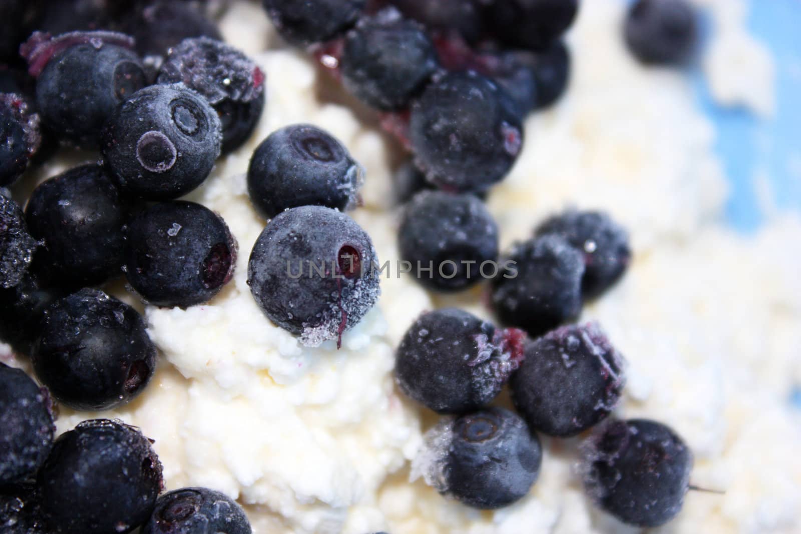 ripe blueberries with cream cheese, frozen blueberries, fresh blueberries, healthy food