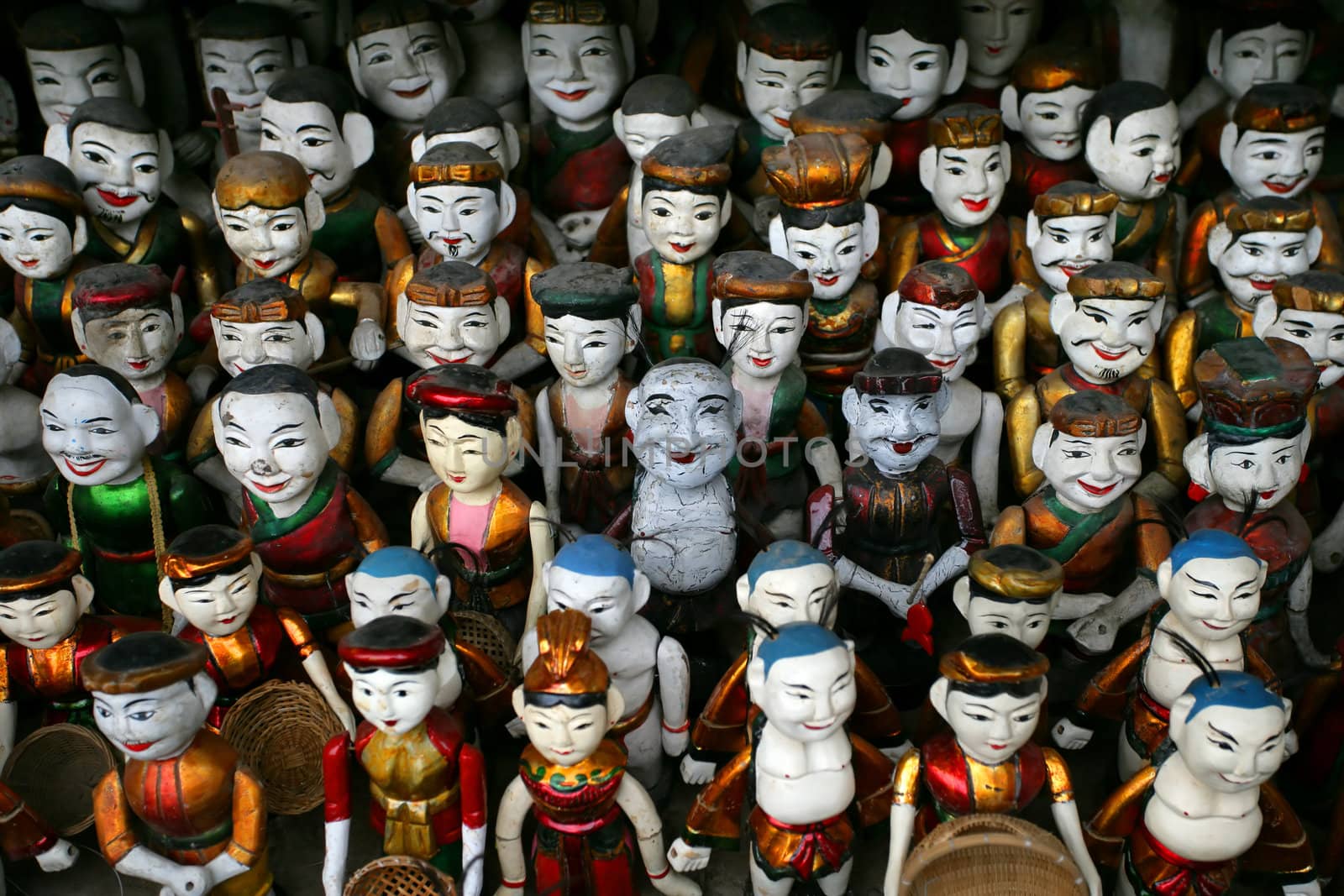 Vietnamese water puppets in Hanoi, Vietnam.
