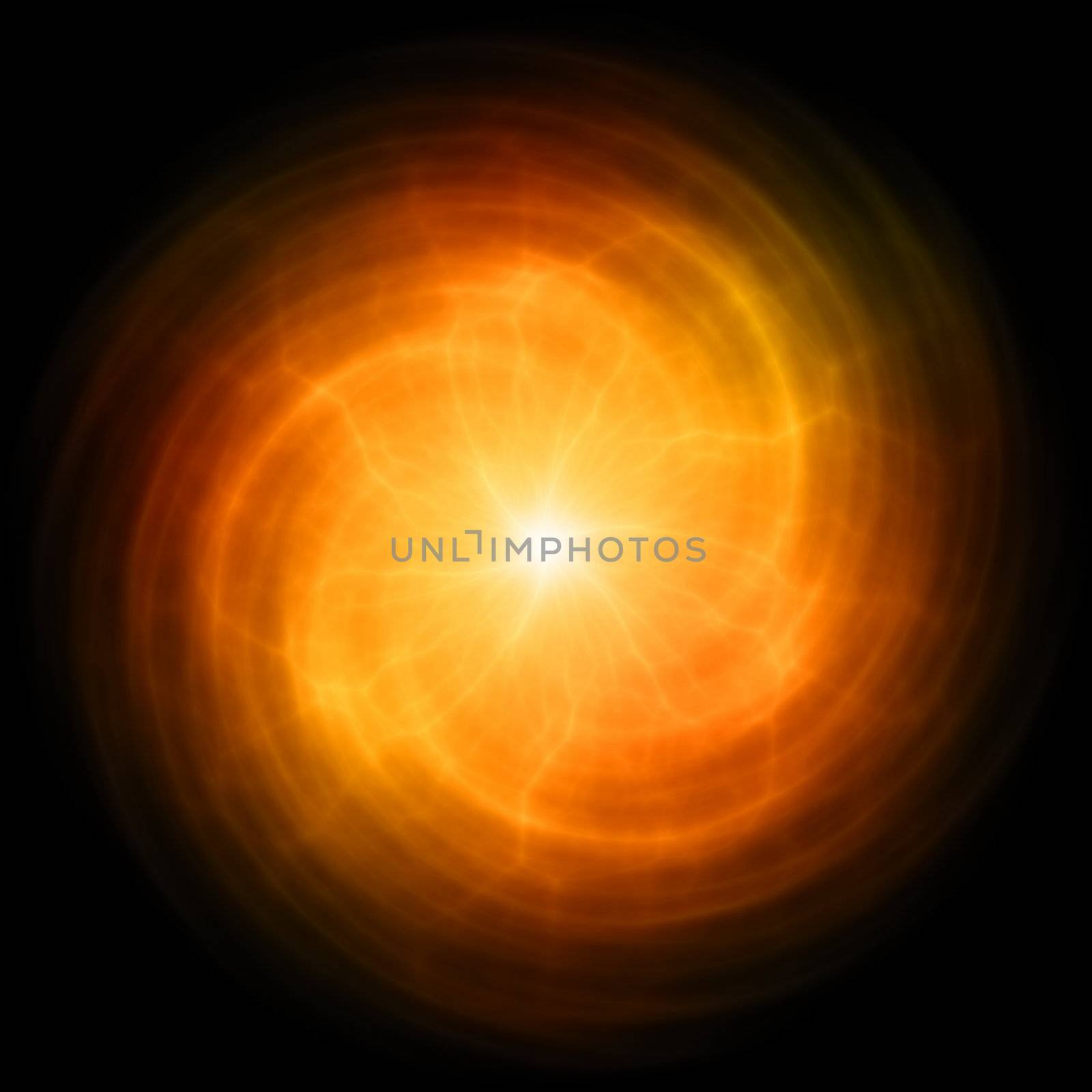 Energy Flare Orb With a Pulsing Power Streaks