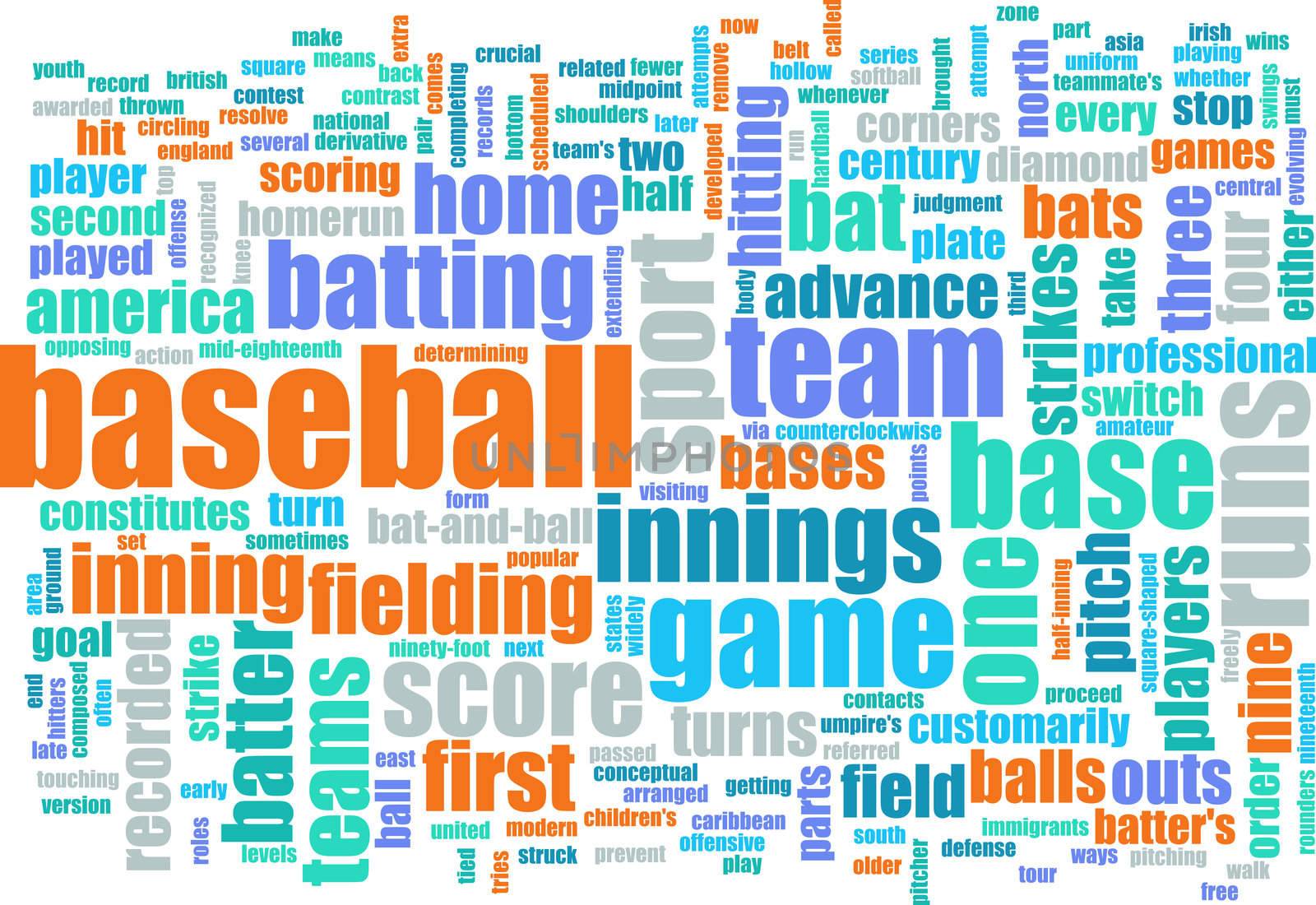 Baseball Game as a Sport Grunge Background