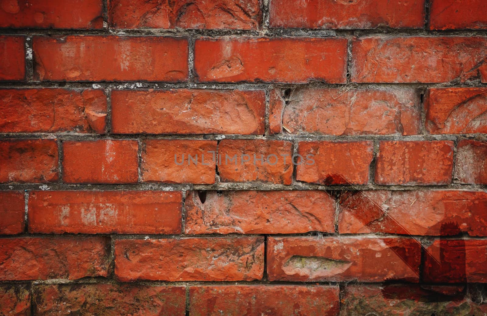 Old brick texture with arrow embellishment added