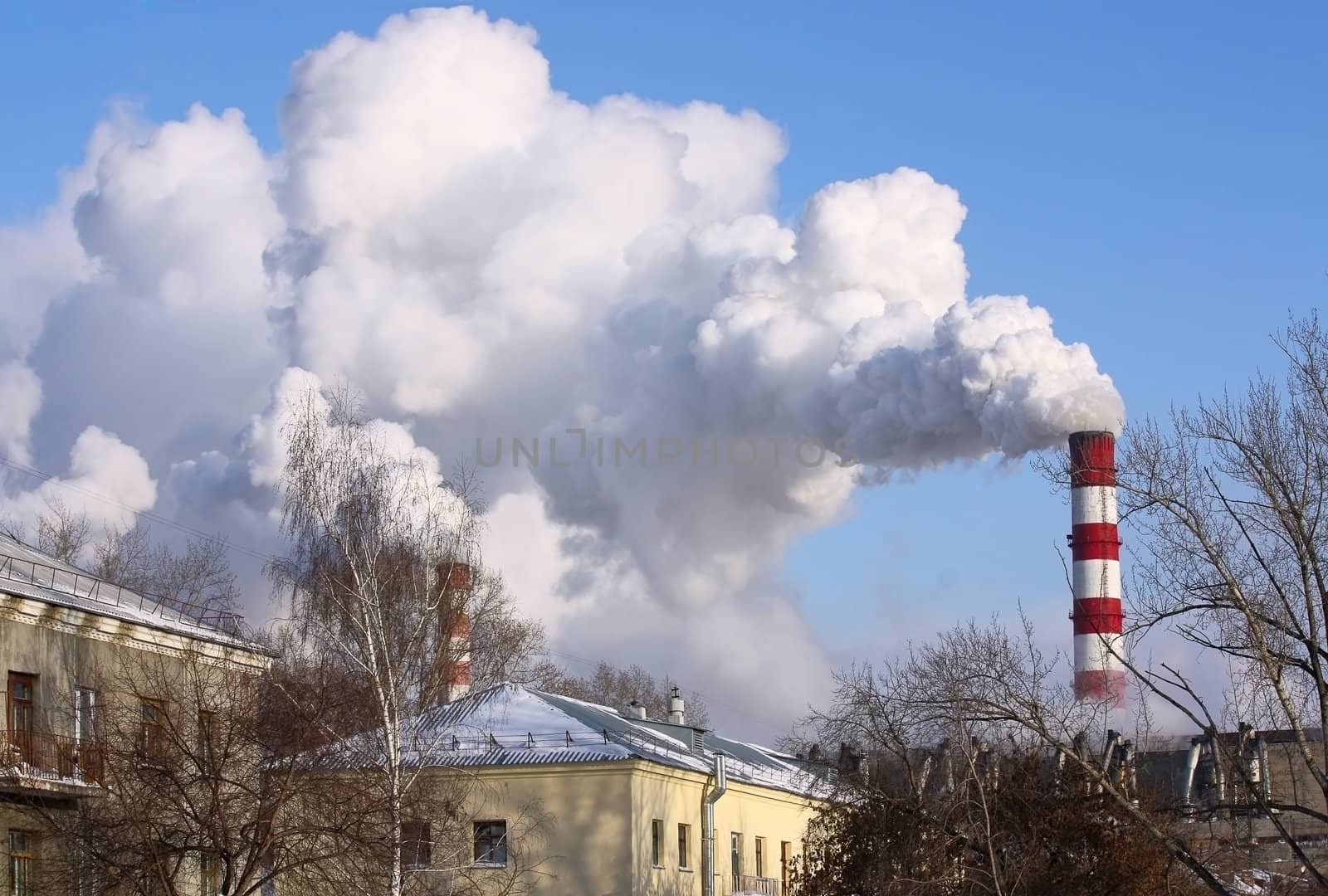 smoke from the chimney by zhannaprokopeva