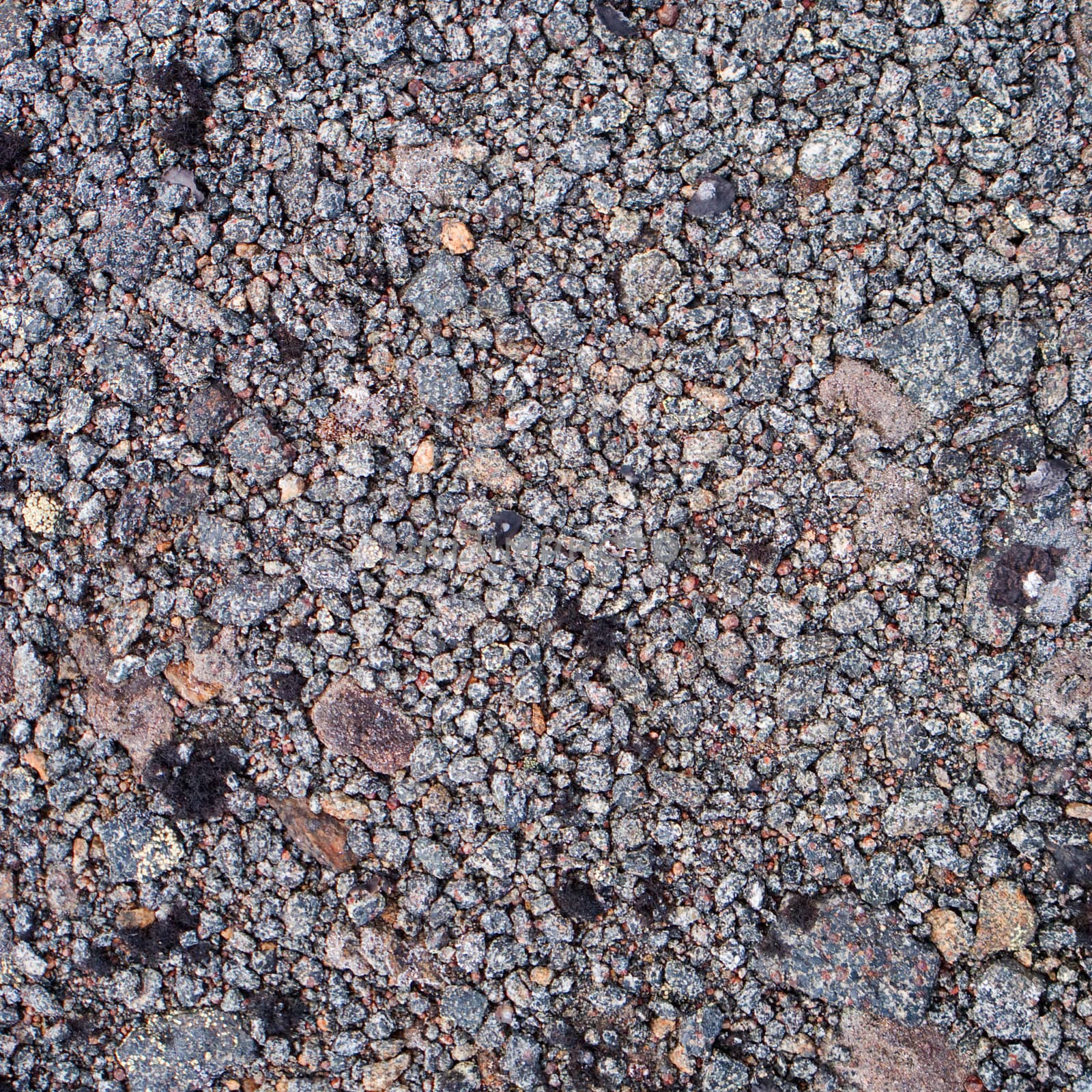 Surface of stony ground by pzaxe