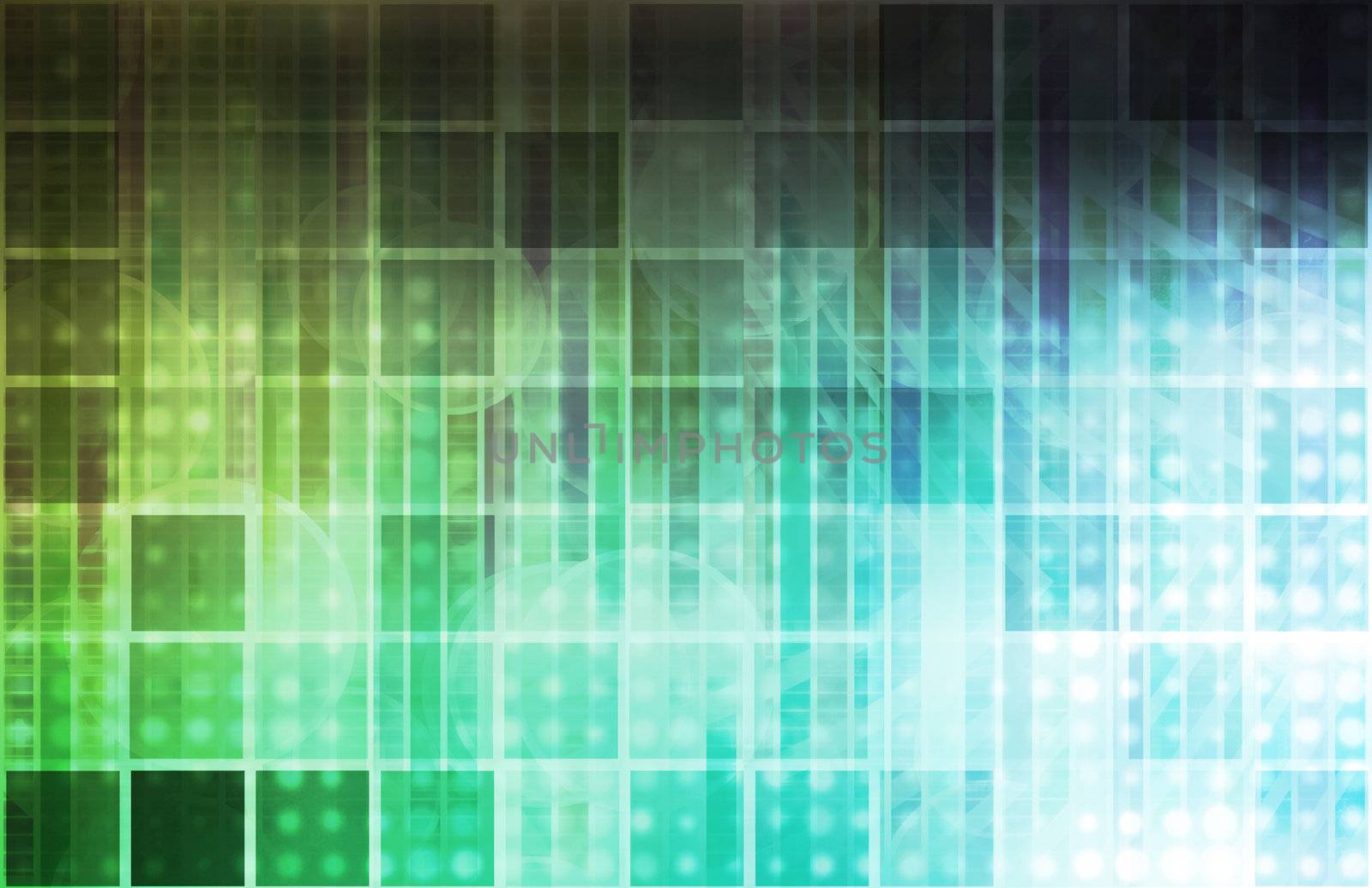 Technology Abstract with Futuristic Lines as Art