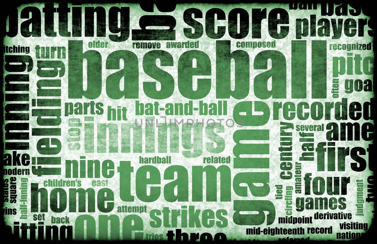 Baseball Game as a Sport Grunge Background