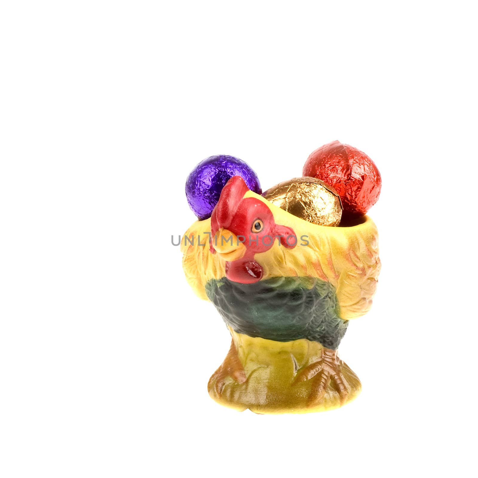 chocolate eggs in a egg cup