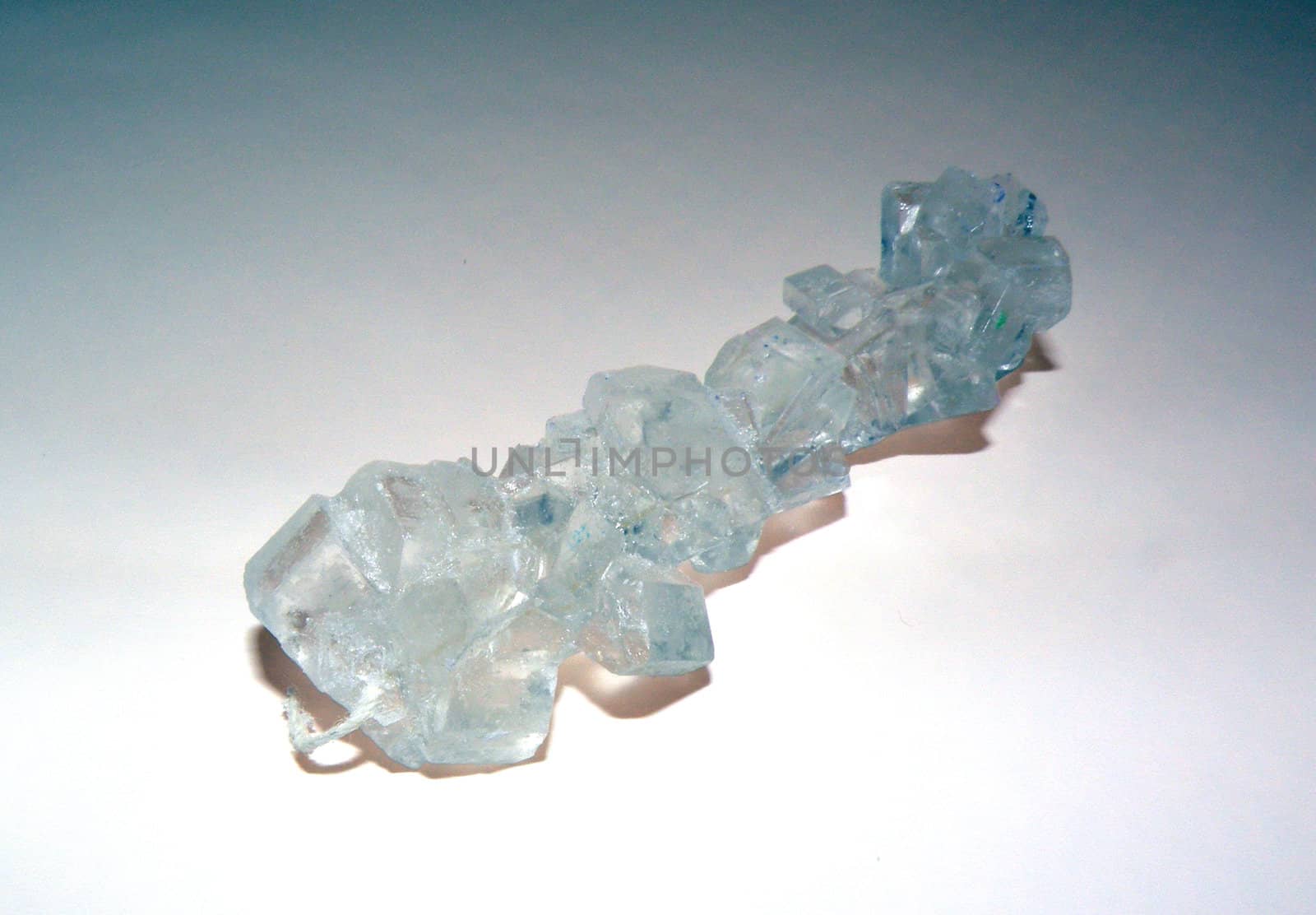 a string of clear rock candy