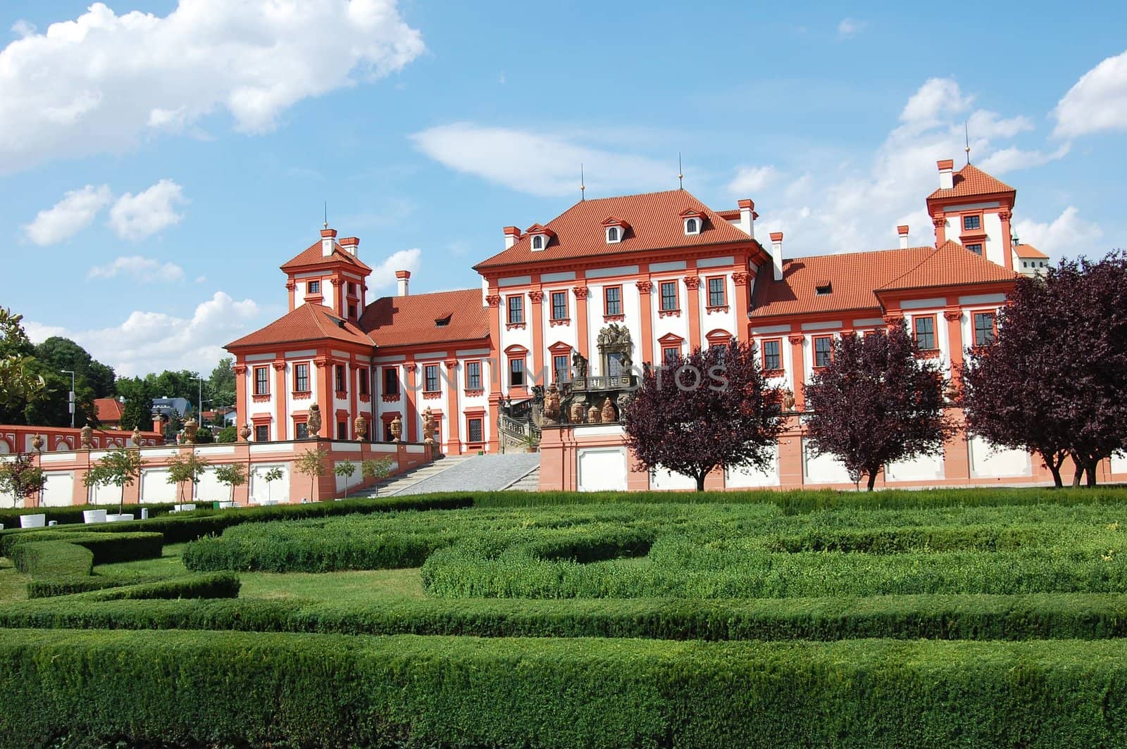 Troja Palace and garden in Czech Republic