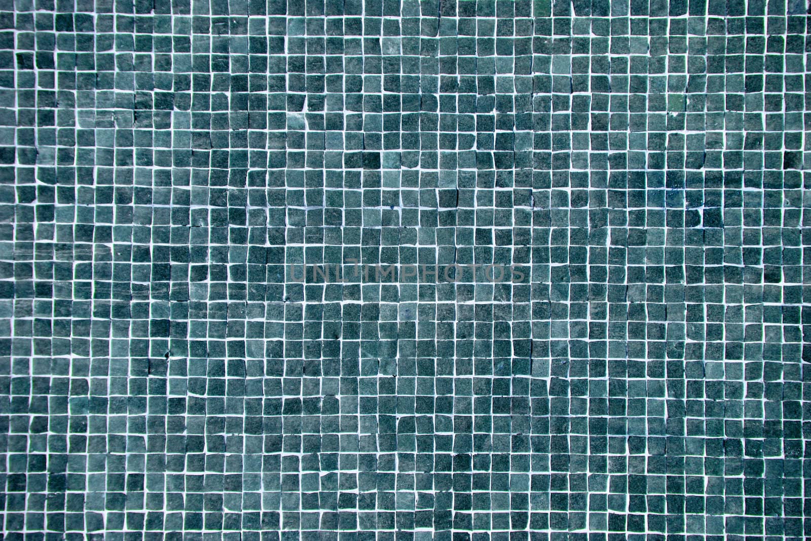 pattern, background or texture of a big blue mosaic