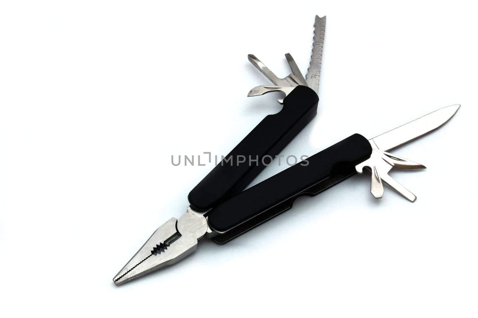 clasp knife isolated on the white background