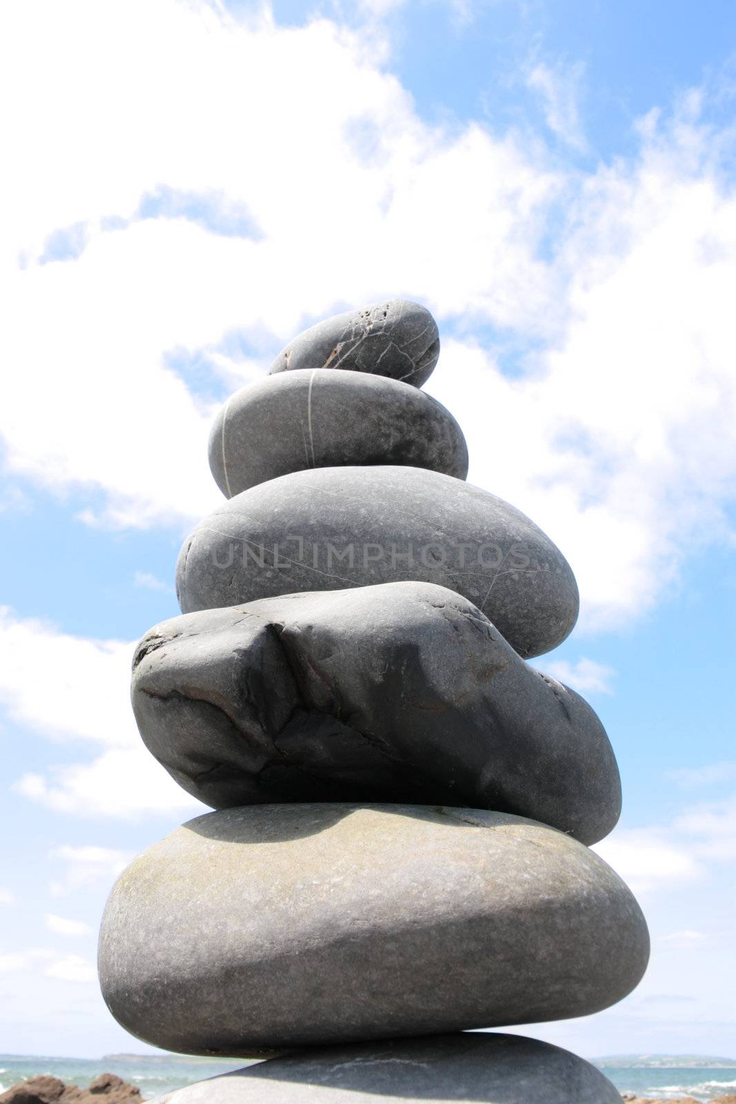 stones stacked on top of each other to show creativity