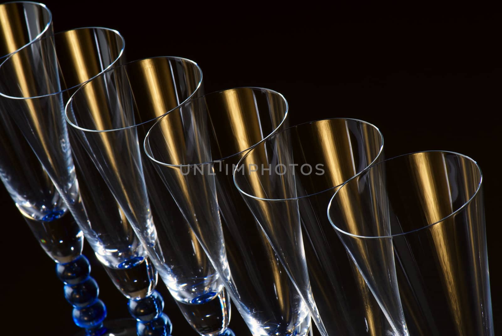 Abstract background  wine glasses to design. Close up.