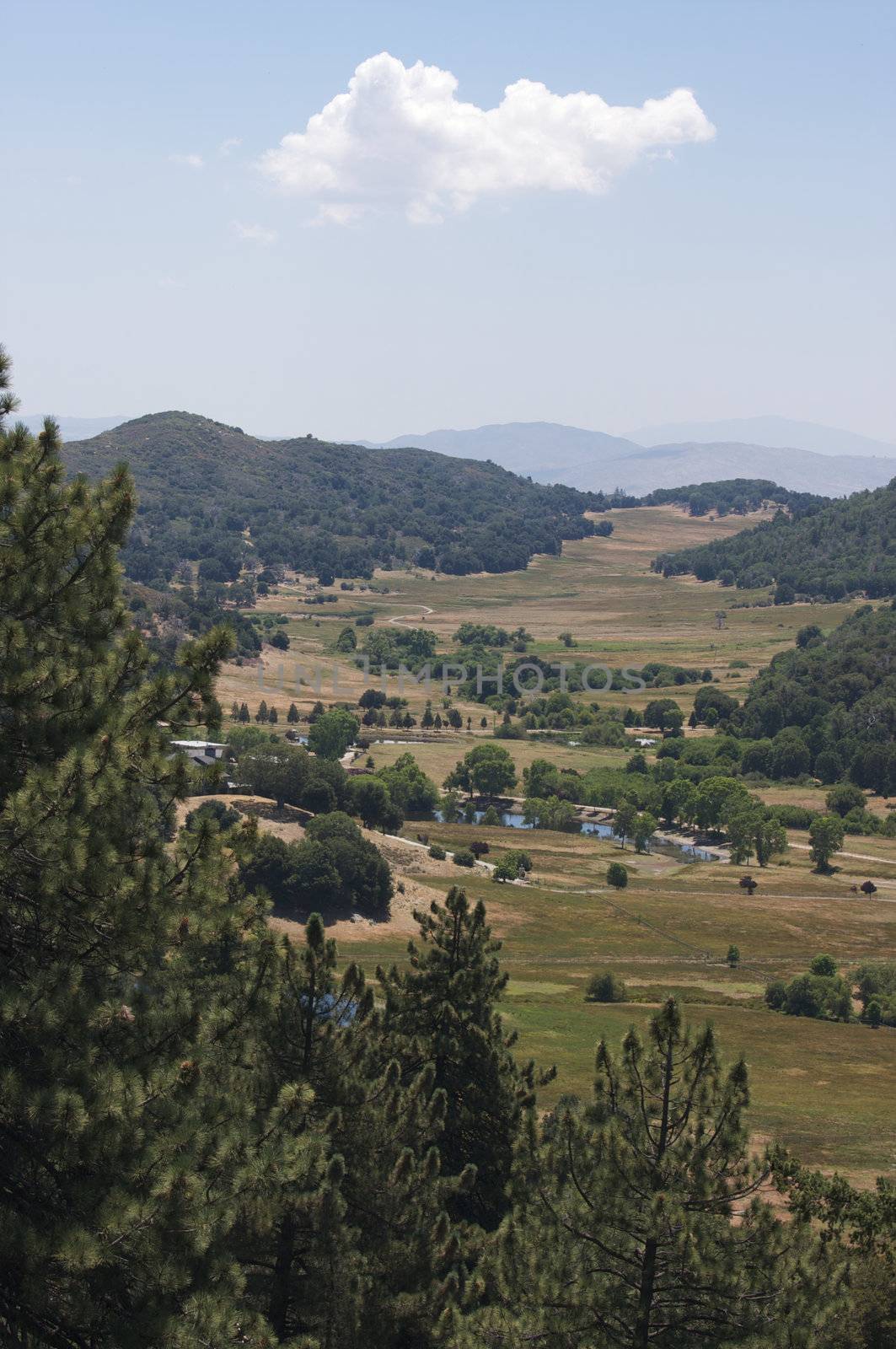 The Valley View in California on a summer day.