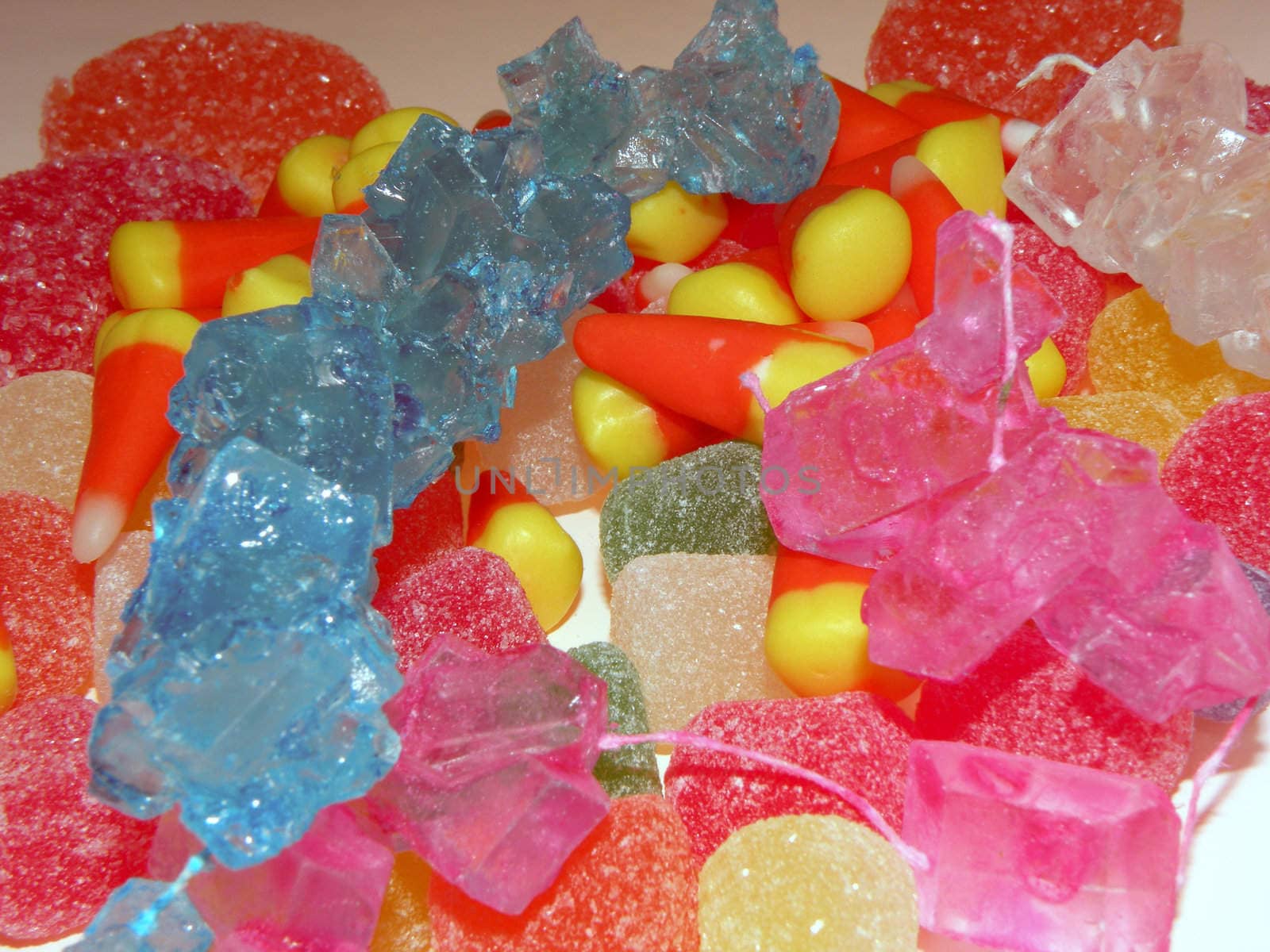 a variety of candies