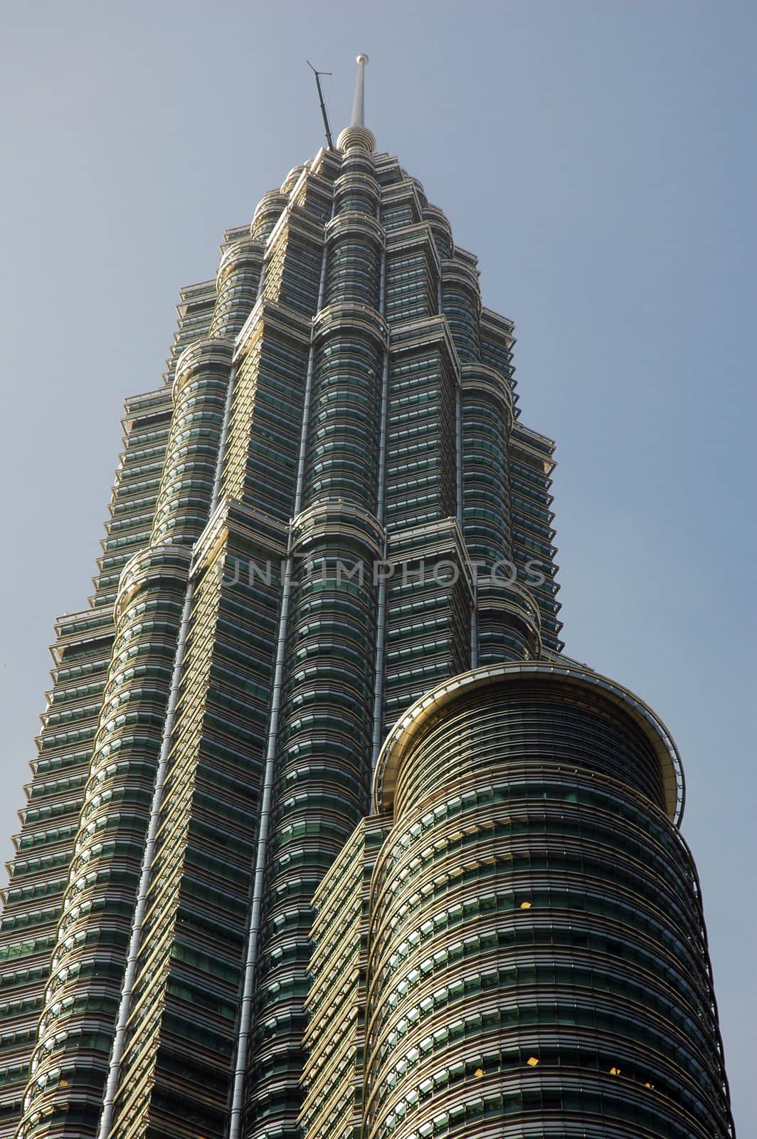 Petronas twin towers located at Kuala Lumpur, Malaysia.