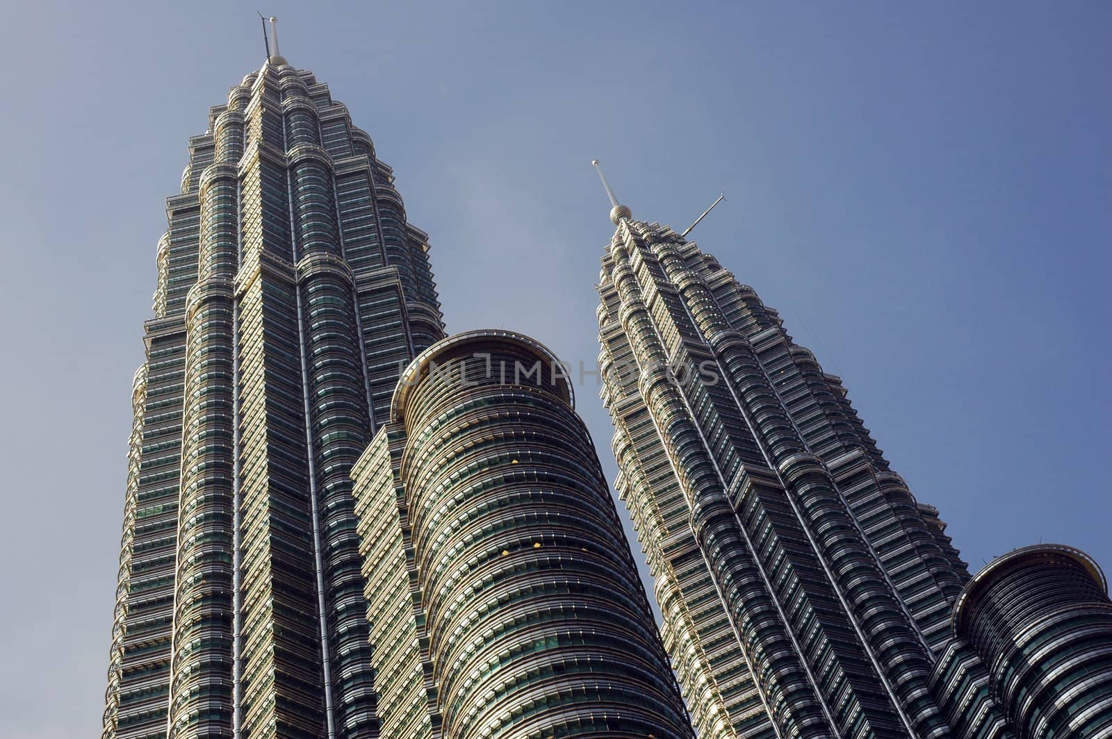 Petronas twin towers located at Kuala Lumpur, Malaysia.