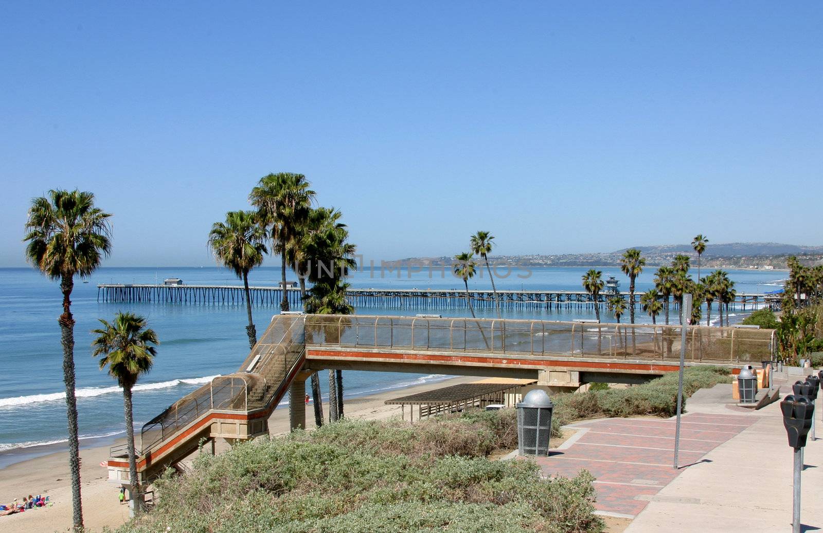 T Street, San Clemente California with Dana Point in the distance