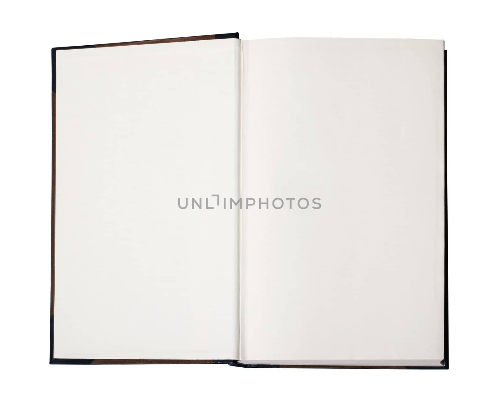 Open book with empty pages - image contains a clipping path