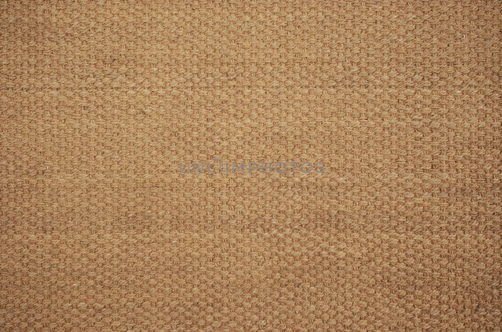 Top view of a woven cocos mat