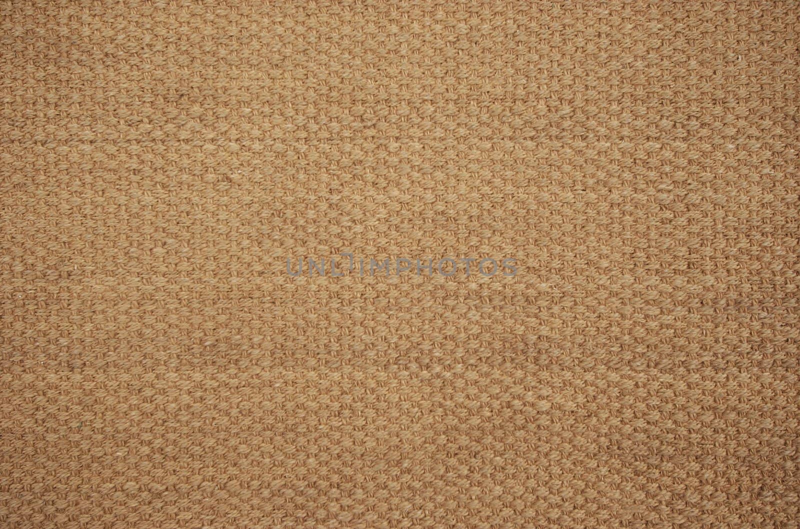 Top view of a woven cocos mat