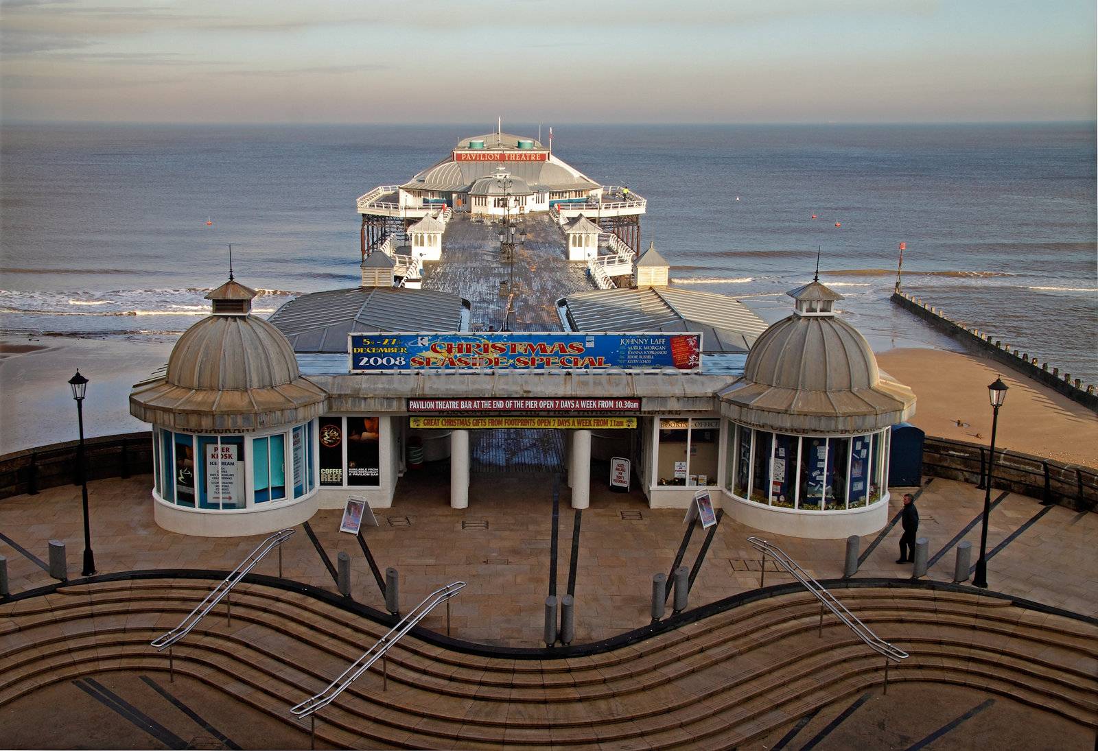 The Theatre is on the Pier at Cromer in Norfolk, England.