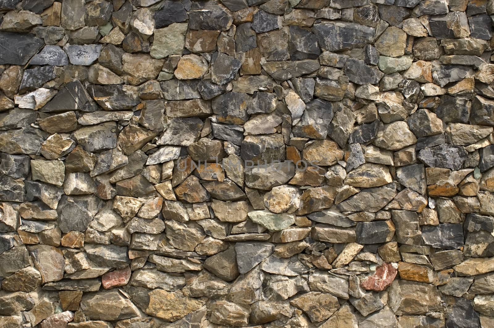 Wall from a natural stone.