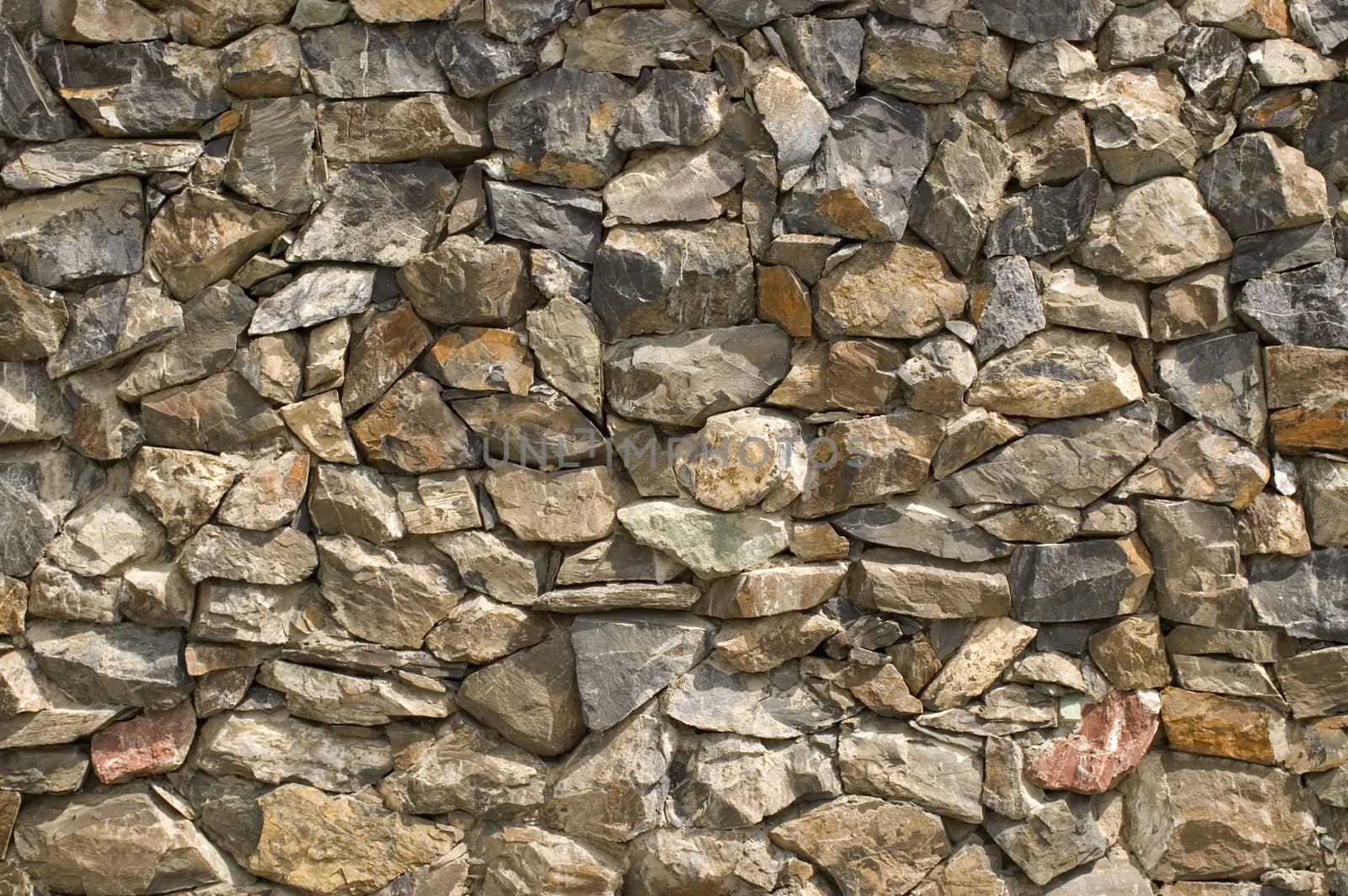 
Wall from a natural stone.
