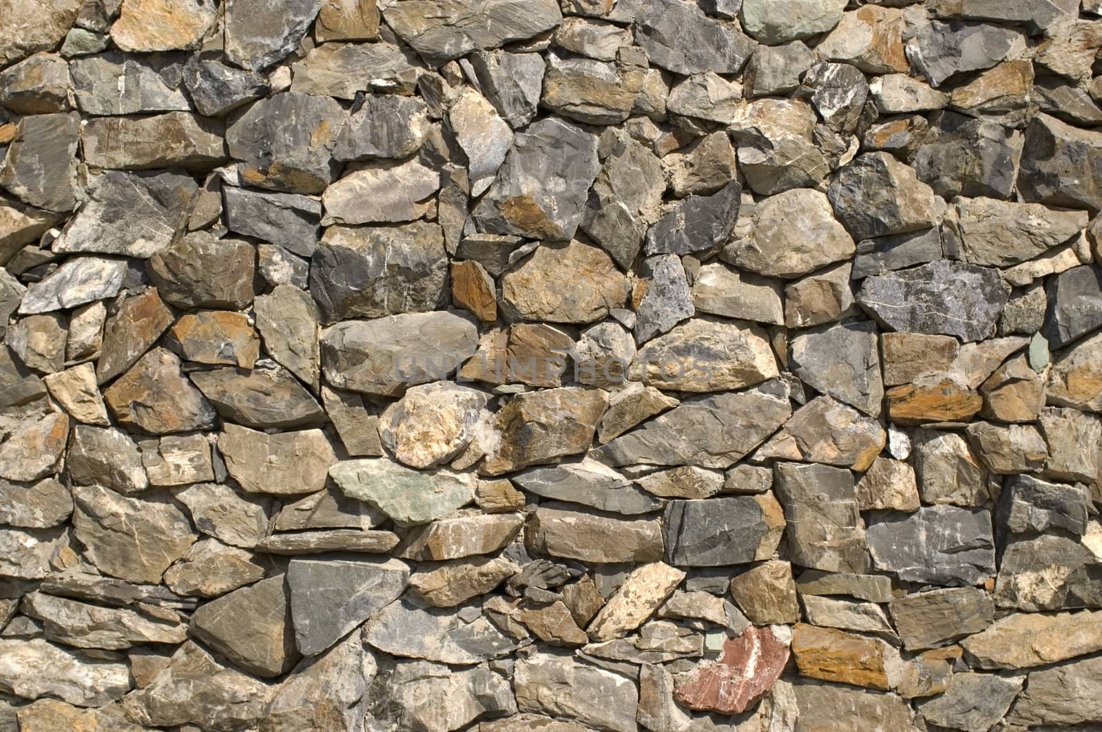 Wall from a natural stone.