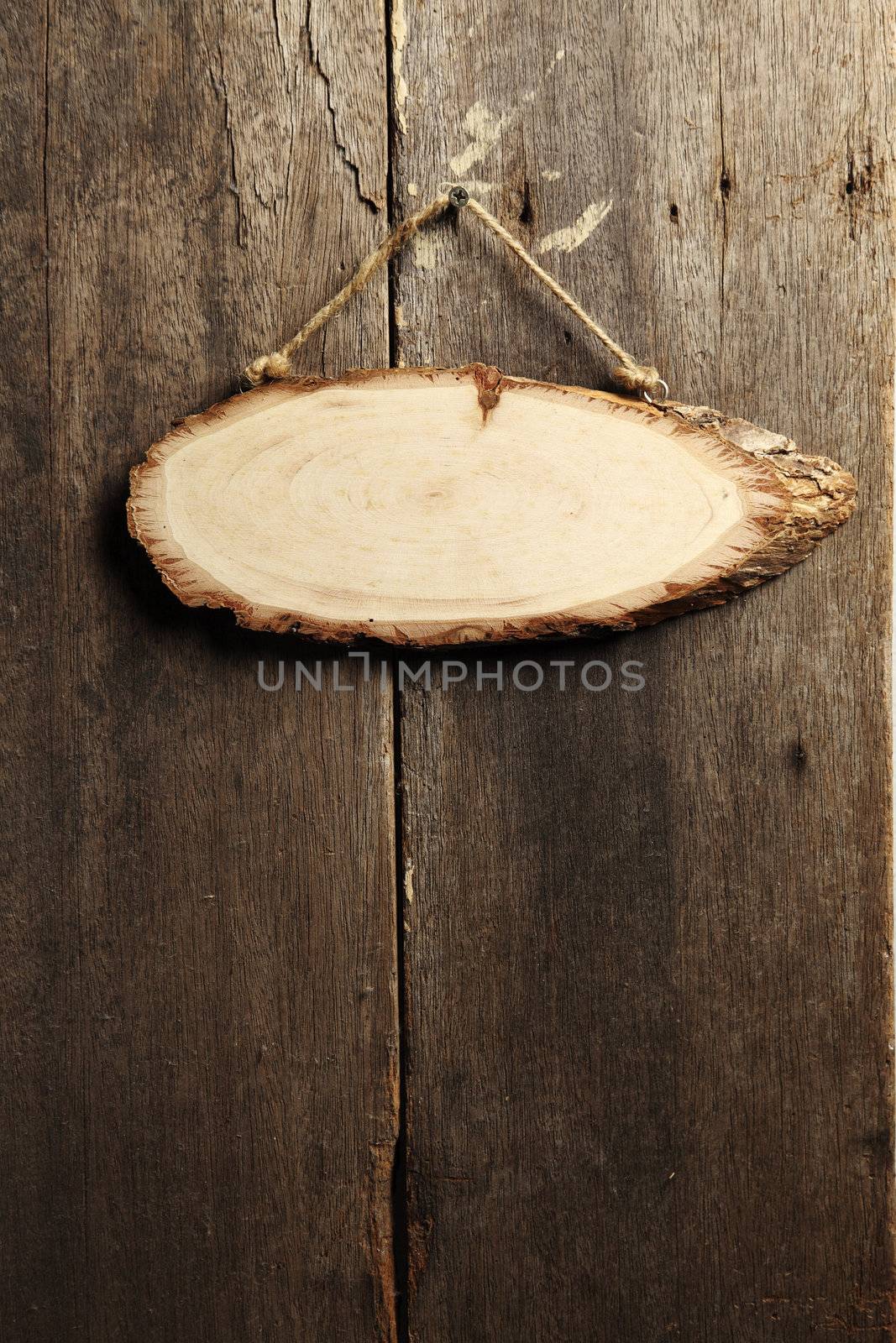 wooden board hanging on the wall