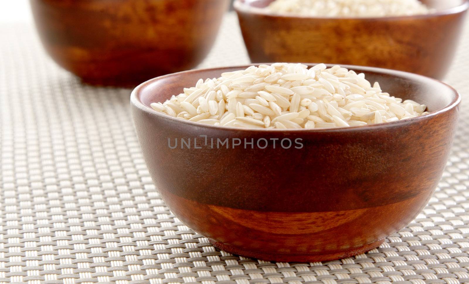 Bowl of Basmati rice by carterphoto
