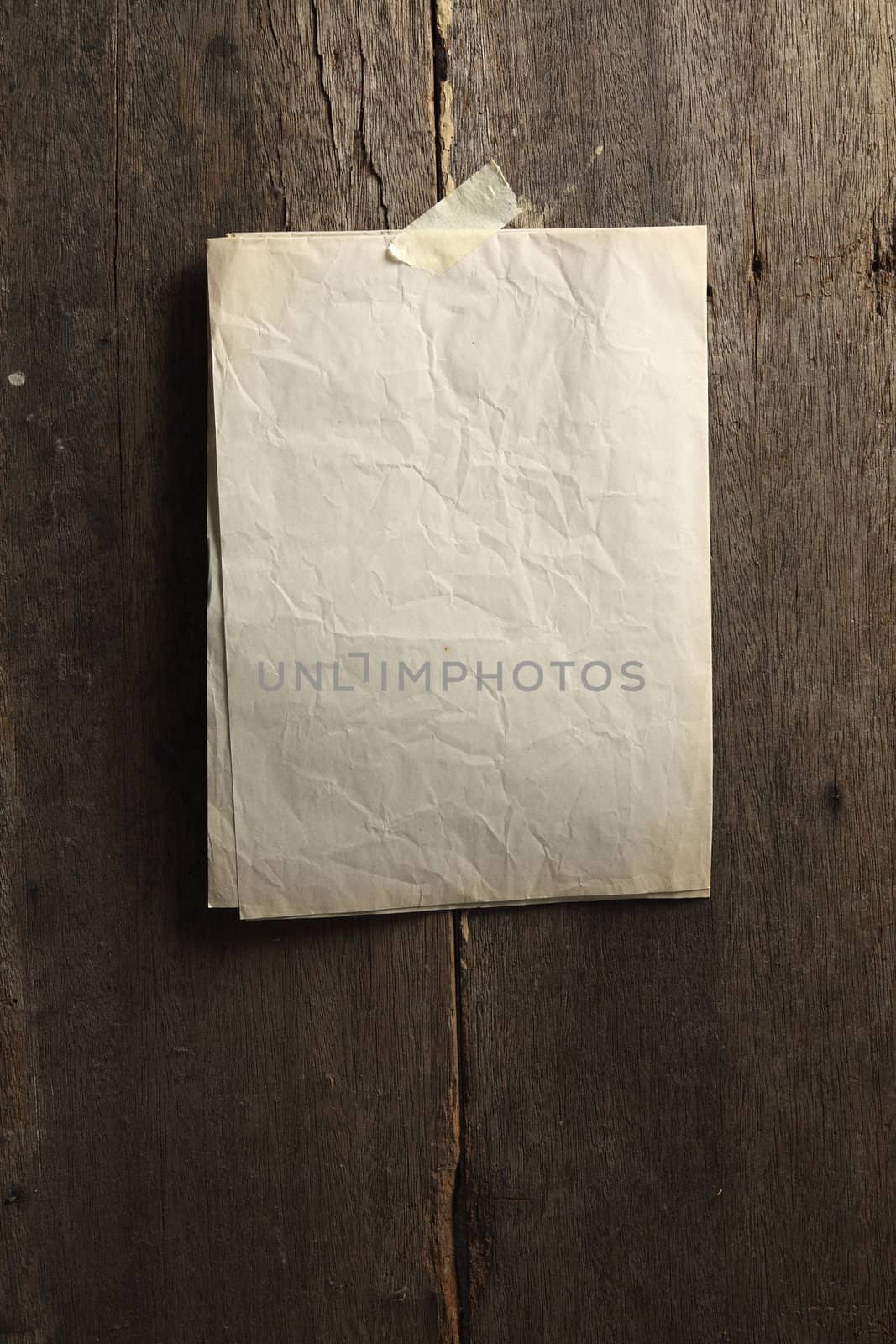 plain folded paper tick on the wall