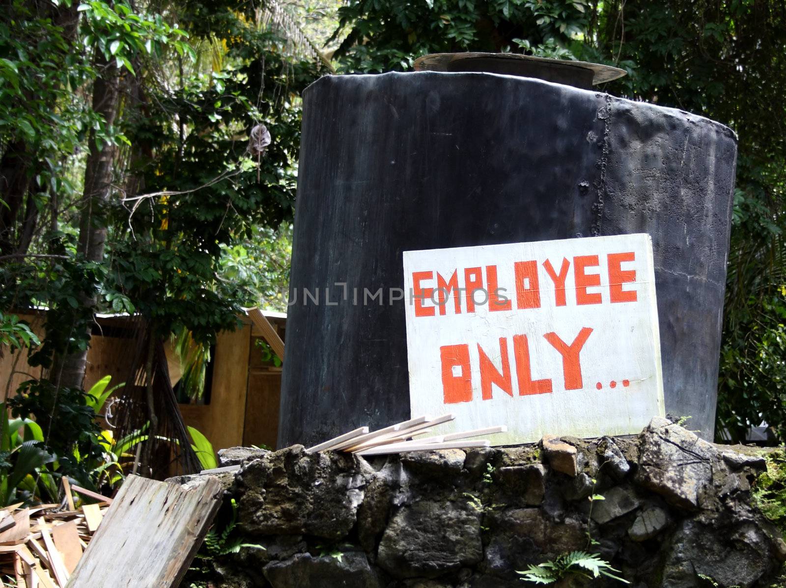 Employee only sign by carterphoto