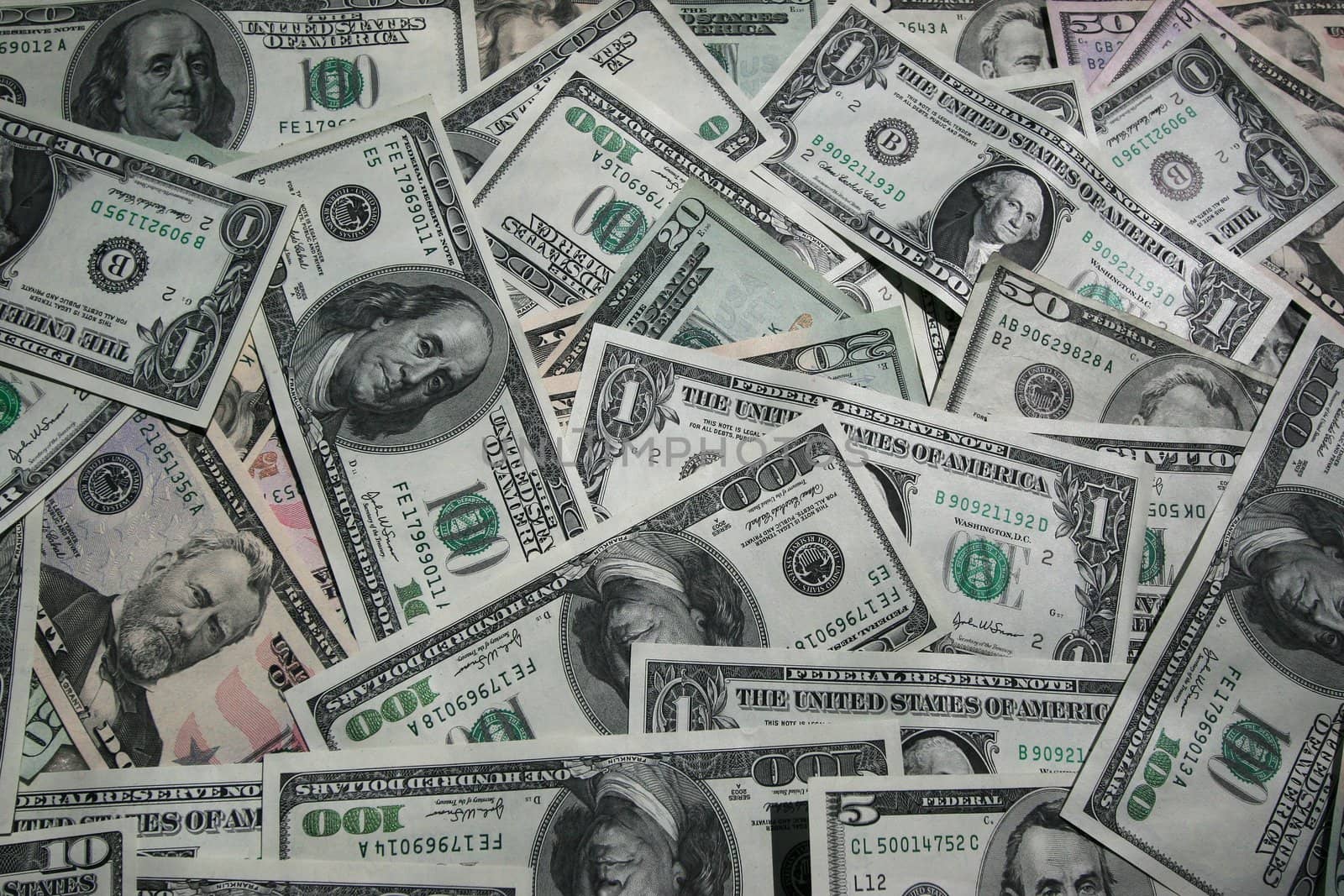 Dollar bills money background by klikk