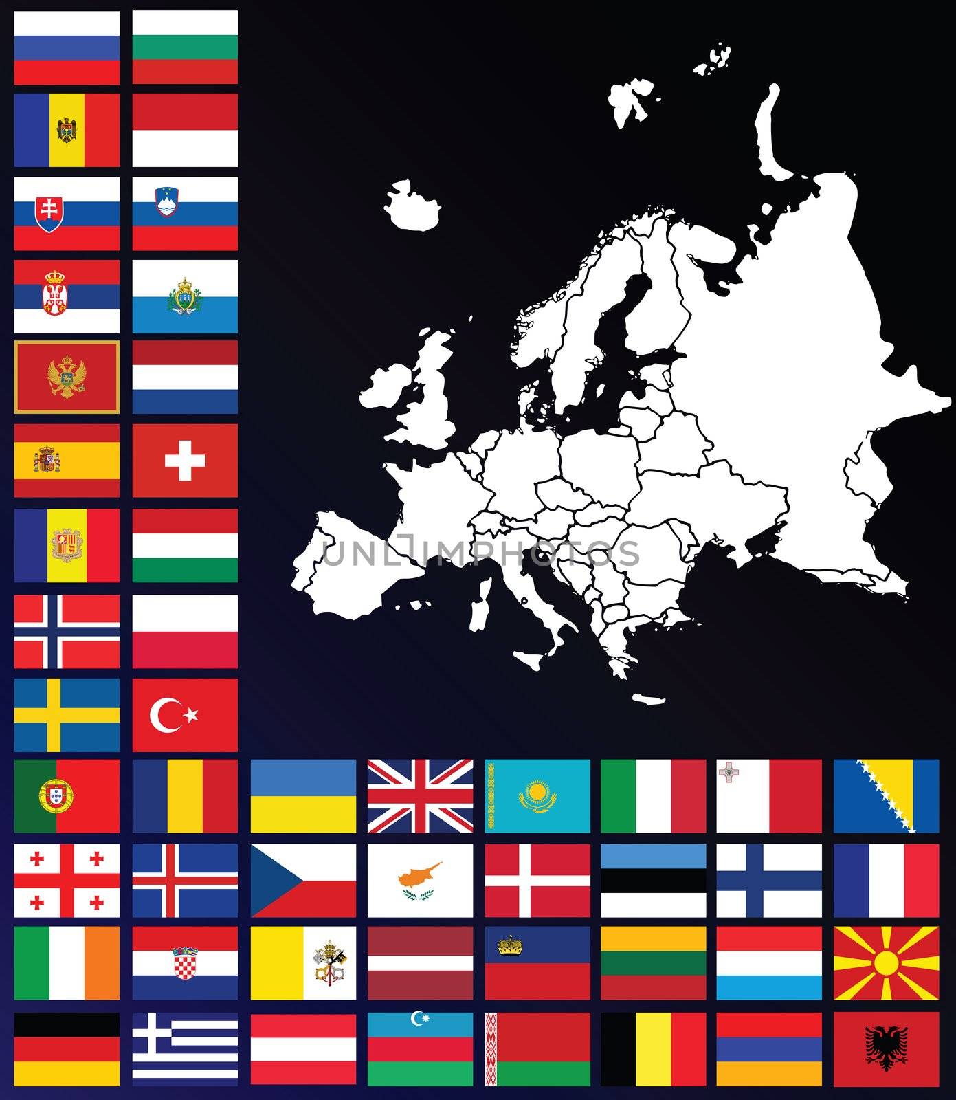 map of Europe by Lirch