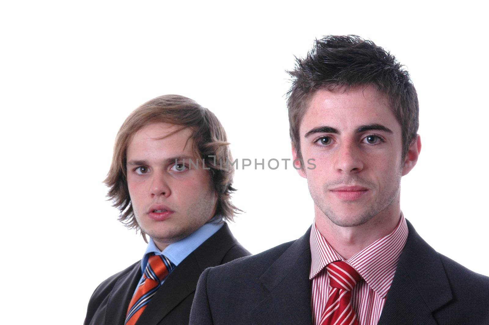 Two business men - Isolated in studio picture