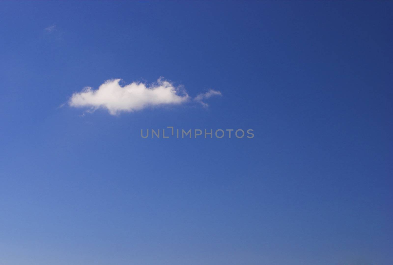 Picture of a beautiful blue sky with white clouds