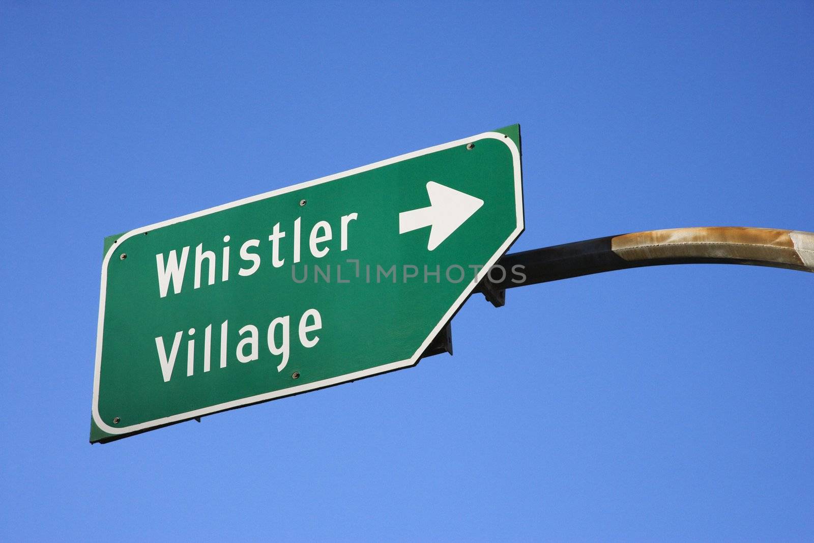 Sign for Whistler Village. by iofoto