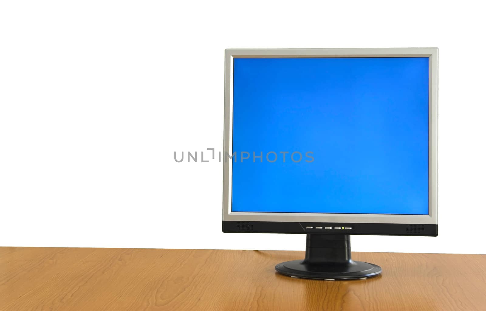 LCD display monitor over the table