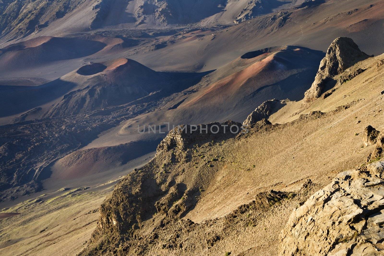 Dormant volcano Haleakala, Maui. by iofoto