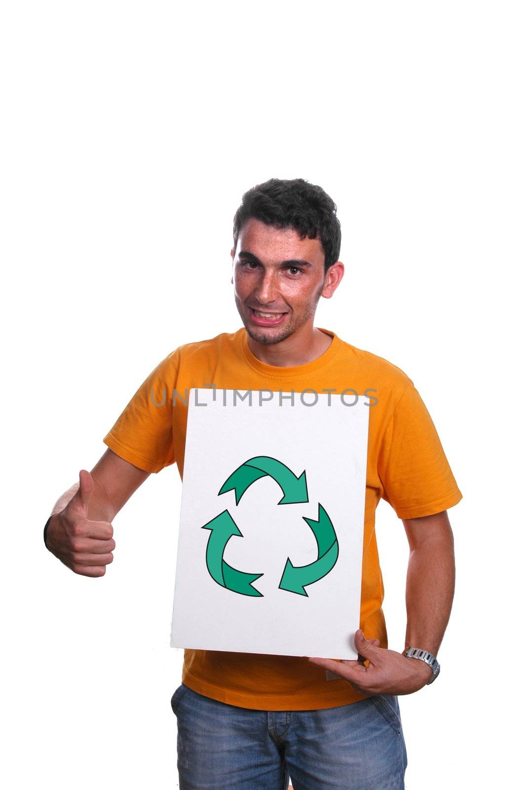 young man pointing to white board