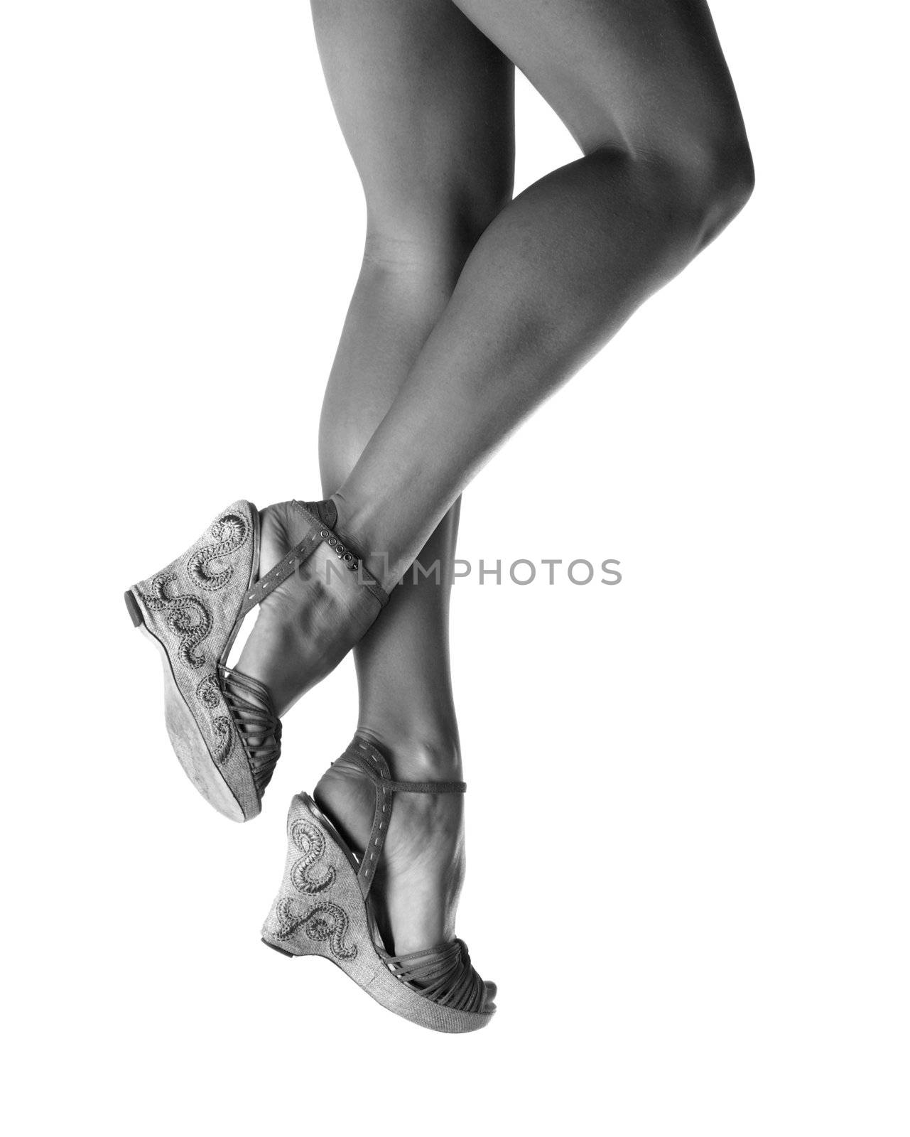 Sexy legs of beautiful woman by shmeljov